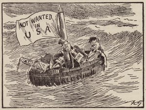 アメリカの禁酒法（リトグラフ）