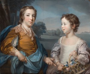 ジョセフ（1741-1786）と弟ジョン・ガルストン（1750-1764）の肖像画