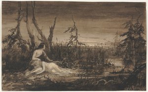 風景の中の人物 作： Francis Danby