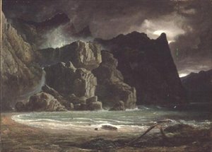 ノルウェーの湖の風景 作： Francis Danby