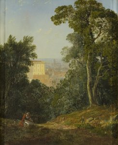 リー・ウッズからのブリストルの眺め、1822年頃（油彩・パネル 作： Francis Danby