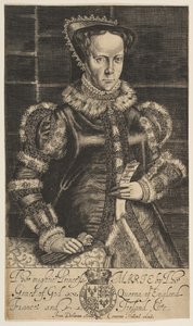 メアリー1世、イングランドの女王、1600〜1627年。 作： Francis Delaram