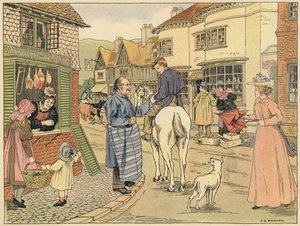 ベッドフォード・ブック・オブ・ショップ肉屋（カラーリトグラフ）