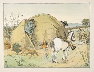 農夫』（『四と二十の労働者』より）。1900年（カラーリトグラフ）