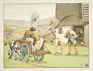 The Miller, from Four and Twenty Toilers, pub.1900年（カラーリトグラフ）