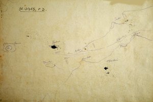 地図（紙にペン＆インク） 作： フランシス・ダブトン橋