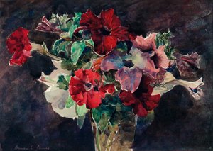 ペチュニア、c1869-1906、1906 作： Francis Edward James