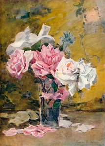 「バラとブロケード」、19 世紀 作： Francis Edward James