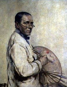 アーティストの肖像サー・ウィリアム・オーペン（1878-1931）c.1932（キャンバスに油彩） 作： Francis Edwin Hodge