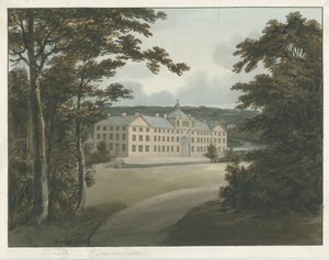 ソーホー製作所：インクの輪郭を使用した水彩画、ND [c 1798] 作： Francis Eginton