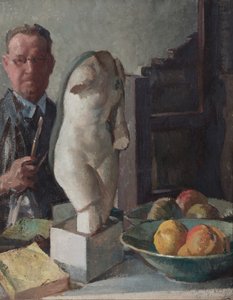 F・アーネスト・ジャクソンの肖像 1928年頃（油彩・キャンバス 作： Francis Ernest Jackson