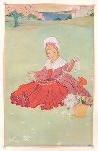 「デイジーチェーン」、c1898 作： Francis Ernest Jackson