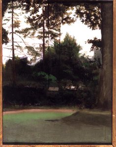 庭の一角」1890年頃（油彩・キャンバス） 作： Francis Foster