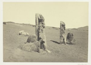 ヌビア、ワディ・サブアのコロッシとスフィンクス 作： Francis Frith