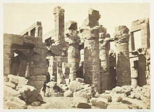 ホール オブ コラムズ、1857 年。 作： Francis Frith