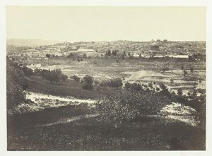 オリーブ山からのエルサレム、No.1、1857年。 作： Francis Frith