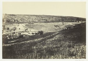 オリーブ山からのエルサレム、No.2、1857年。 作： Francis Frith
