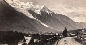 フランス、シャモニー・モンブランのパノラマビュー 作： Francis Frith