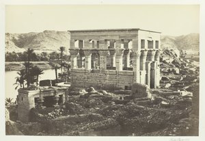 ファラオのベッド、フィラエ、大神殿から、1857年。