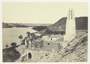 フィラエ近くの廃墟のモスク、1857年。