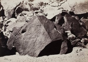 ワディ・エル・ムカタブのシナイ語碑文 作： Francis Frith