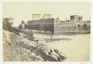 フィラエ島の南端、1857年。 作： Francis Frith