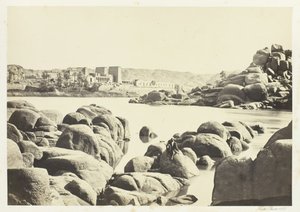 フィラエへのアプローチ、1857年。 作： Francis Frith