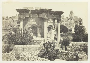 円形神殿、バールベック、1857 年。 作： Francis Frith
