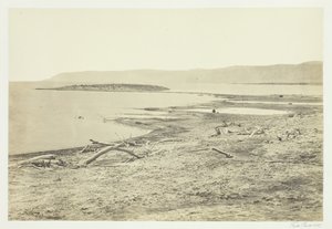 死海の北岸、1857年。