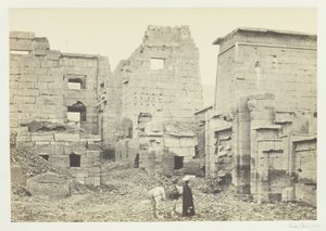 テンプル パレス、メディネット ハブー、1857 年。