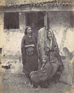 3 人の東インド人女性、1870 年代。 作： Francis Frith