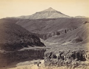 王家の谷、テーベ、カリフォルニア州。 1857年、1870年代に印刷。 作： Francis Frith