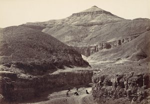 王家の墓の谷、テーベ、1857 年。 作： Francis Frith