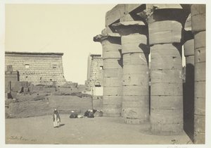 ルクソールでの眺め、1857 年。 作： Francis Frith