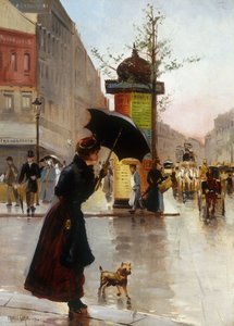 パリのストリートシーン、1890
