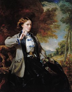 メイネル・イングラム夫人の肖像」（油彩・キャンバス 作： Francis Grant
