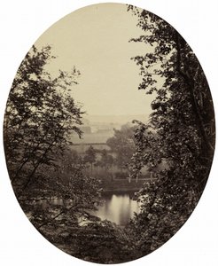 ウィンターダイン近くのセヴァーン川岸、c. 1862年。 作： Francis Gresley