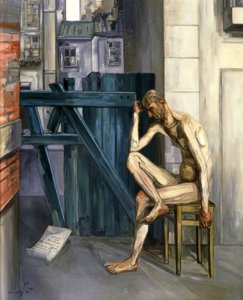 ジョブ、1944年、キャンバスに油彩、161,9×129,9cm、 作： Francis Gruber