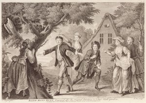 レミ・パー（fl.1723-50）によって刻まれたブラインドマンバフ 作： Francis Hayman