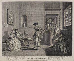 ワッピング女将、1743 作： Francis Hayman