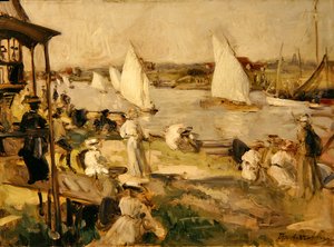 レガッタ（キャンバスに油彩） 作： Francis Henry Newbery