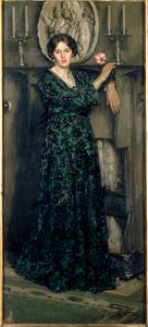 カーネーションの貴婦人、1919年頃（キャンバスに油彩）