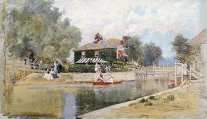 運河の夏の日、 作： Francis Hopkinson Smith
