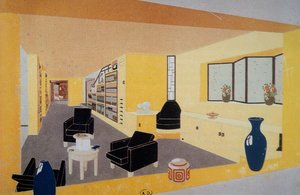 アムダサード・フランソワーズのための遠近法フモワール、フランシス・ジュルダン（1876-1958）作、1925年パリ国際装飾美術博覧会出品、フランス、20世紀 作： フランシス・ジョルダン