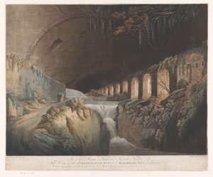 チボリのヴィラ マエケナスの遺跡の眺め チボリのマエケナスの別荘の地下遺跡の眺め (オブジェクトのタイトル) 作： Francis Jukes