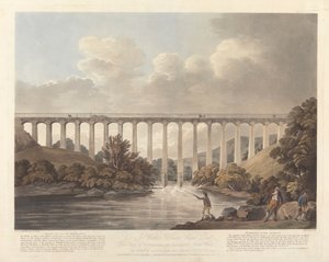 Pontcysylte Aqueduct、北ウェールズ 作： Francis Jukes