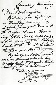 フランシス・レガット・シャントレイからの手紙、1839年1904年 作： Francis Legatt Chantrey