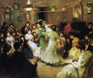 自宅でのフラメンコパーティー、1908年
