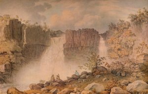 ハイフォース、ティーズデール、c1807 作： Francis Nicholson
