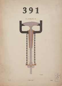 Flamenca」、ダダイストの定期刊行物『La Revue』391号3号の表紙絵 作： Francis Picabia